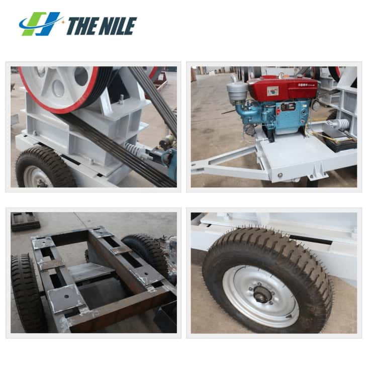 Small Mobile Diesel Engine Jaw Crusher